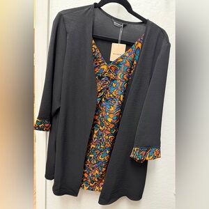 BloomChic 2-in-1 blouse. Size 18-20/2x. NWT
